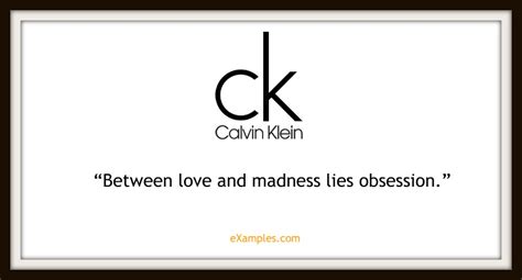 calvin klein tagline.